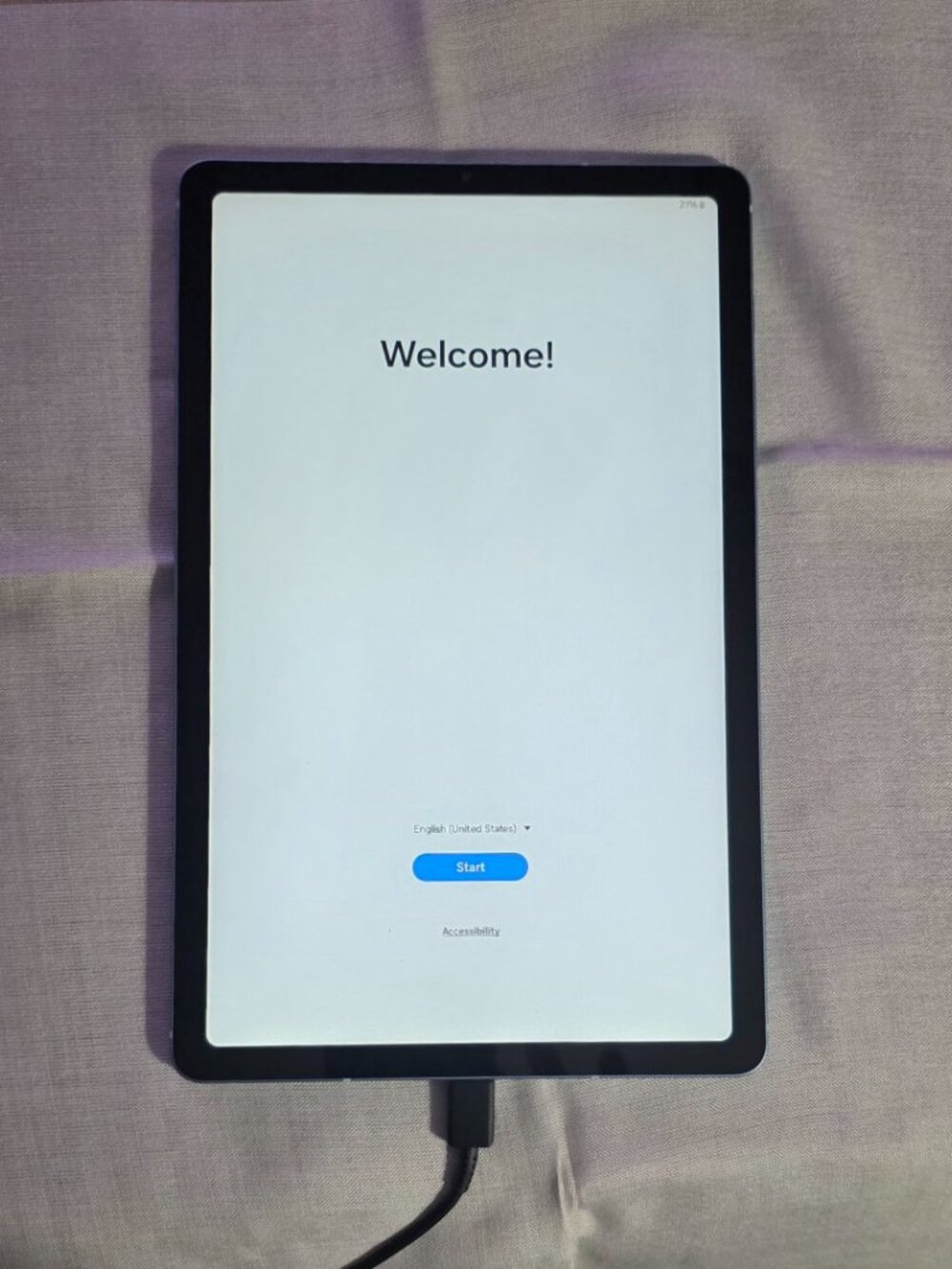 Samsung Galaxy Tab S6 Lite, 128GB, Angora Blue with S Pen and Case - Bundle
